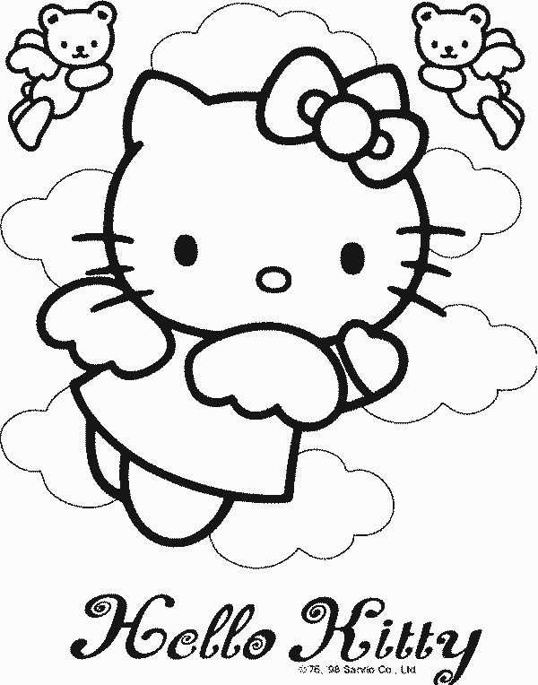 Disegni da stampare e colorare: hello kitty