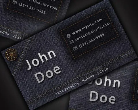 Cómo diseñar una elegante Tarjeta de Presentación estilo jean