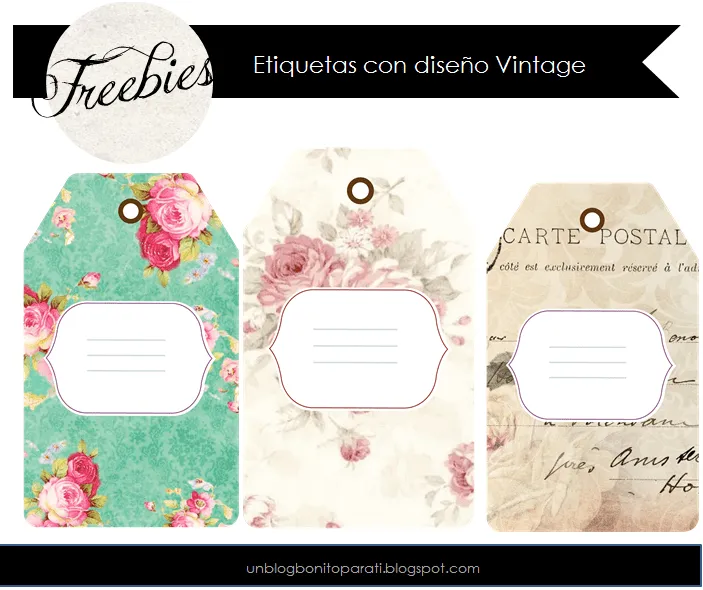 Diseño de blogs: Freebies: Etiquetas handmade