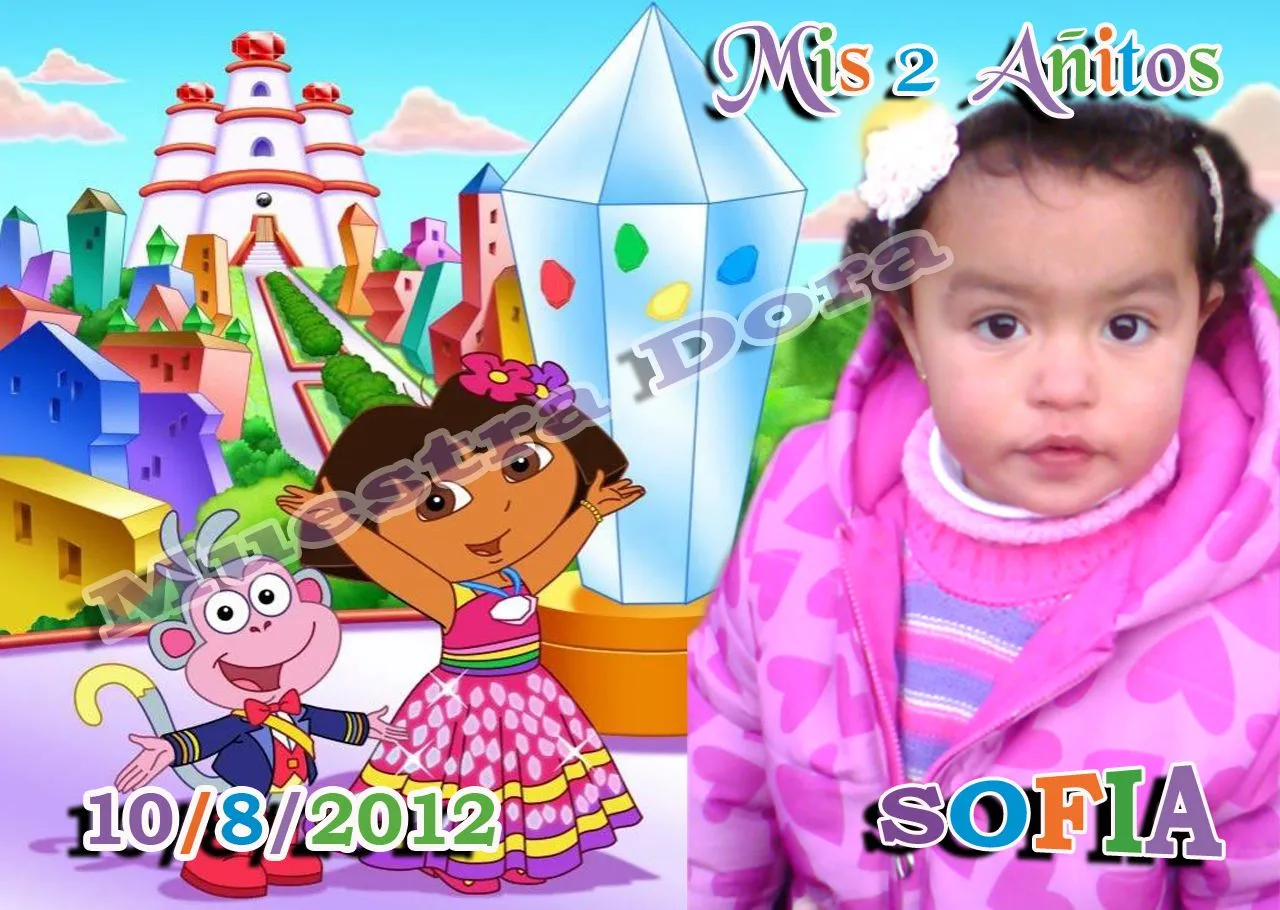 Diseño y Creaciones: IMAN CUMPLEAÑOS DORA LA EXPLORADORA