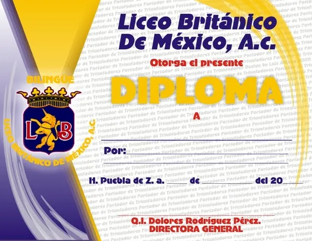 EL PORTAFOLIO DE LUIS ALDANA: DISEÑO DE DIPLOMAS LBM