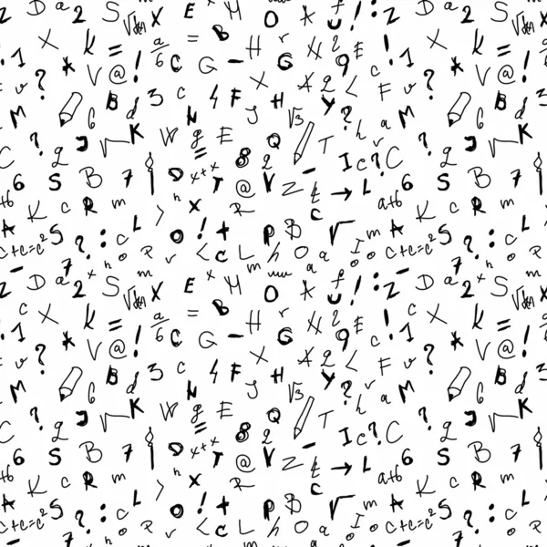 diseño de elementos simples Letras y números, doodle antecedentes ...