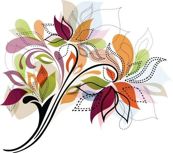 Diseño de flores elemento vector Ilustración Vector de la flor ...