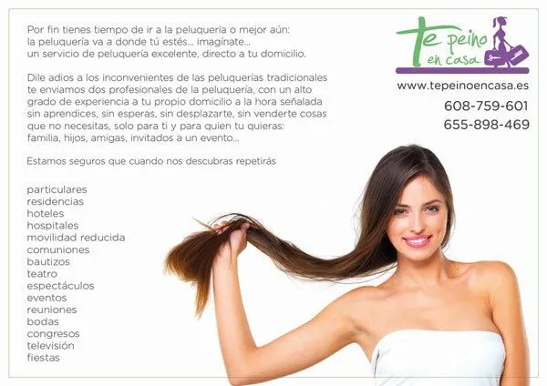 Diseño de flyers publicitarios para peluqueríaideaWeb Diseño ...