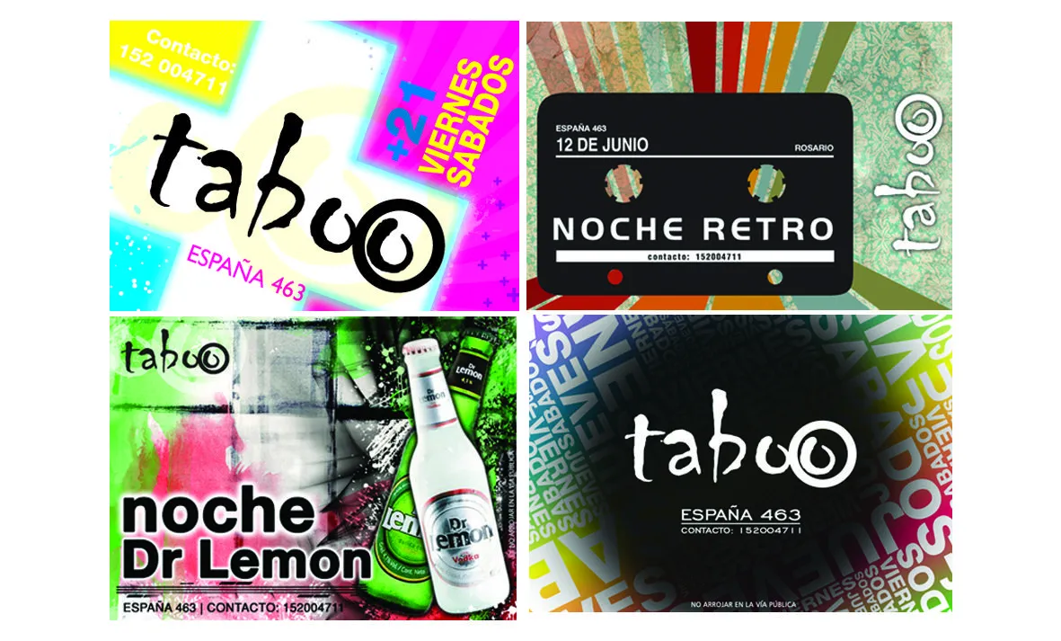 Diseño Gráfico e Ilustración: TABOO BAR | Diseño de Flyers