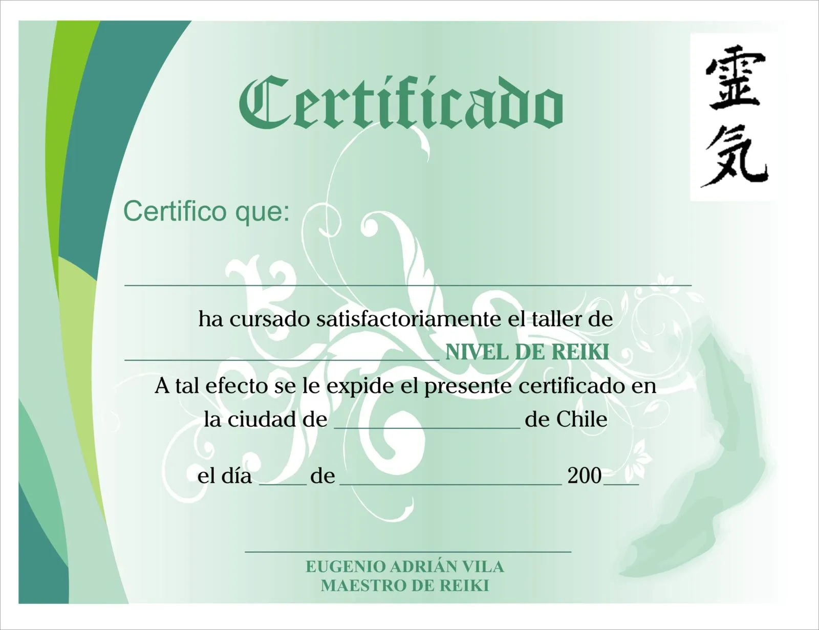 Diseño e Impresión de Diplomas para curso de Reiki - Imprenta ...