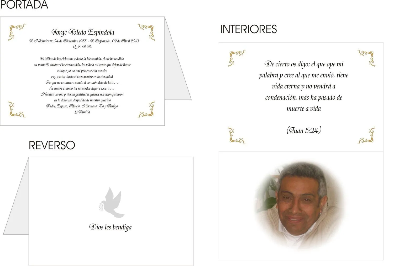 DISEÑO E IMPRESION DE TARJETAS DE CONDOLENCIAS, AGRADECIMIENTO Y/O ...