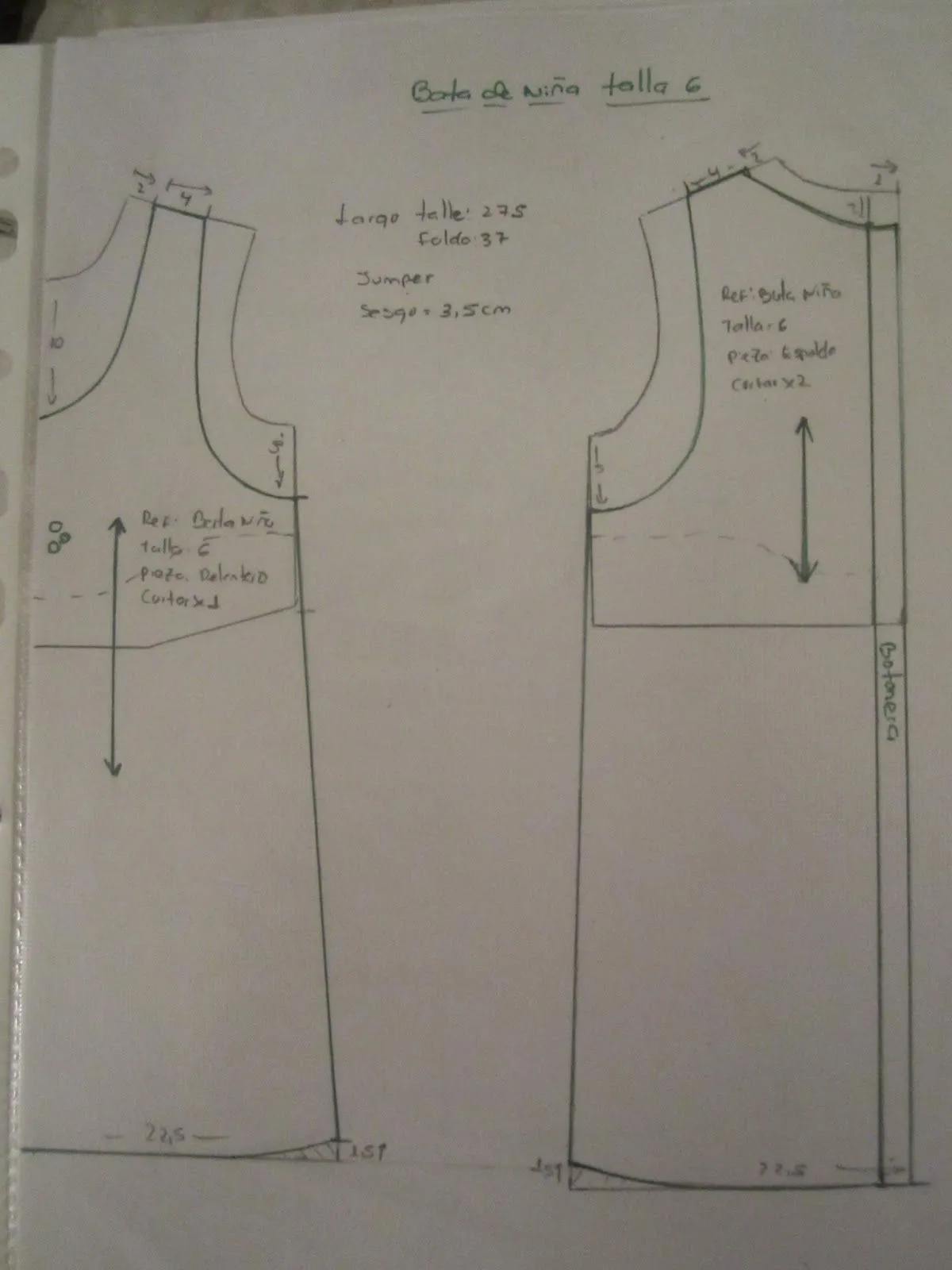 DISEÑO PARA LA INDUSTRIA DE LA MODA: CLASES DE PATRONAJE INFANTIL