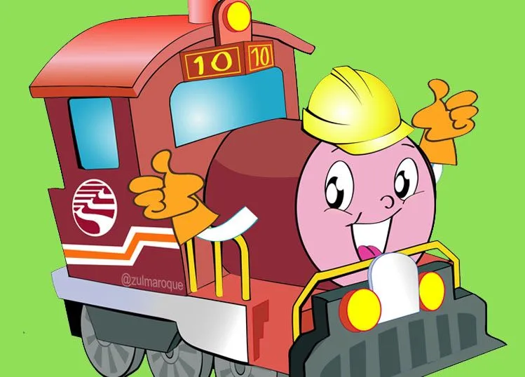 Diseño de mascota tren infantil para Minera Southern Perú | Zulma ...