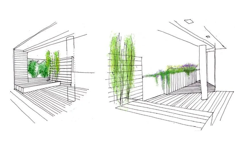 Diseño moderno de jardín en ático | La Habitación Verde