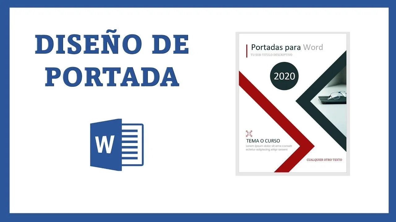 DISEÑO DE PORTADA CON WORD - YouTube