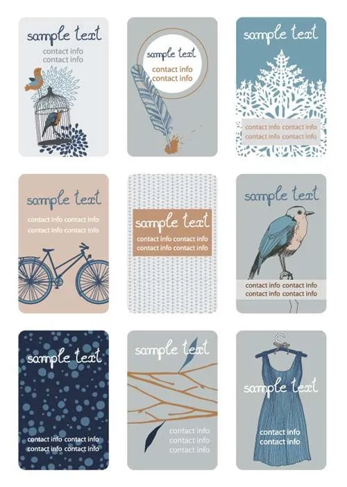 Tarjetas de presentación vintage para descargar | Interlinkeo