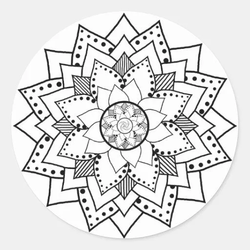 diseño tribal del tatuaje de la flor de loto pegatina de corazón ...