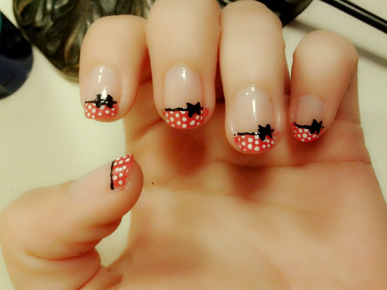 Diseño de uñas: Minnie