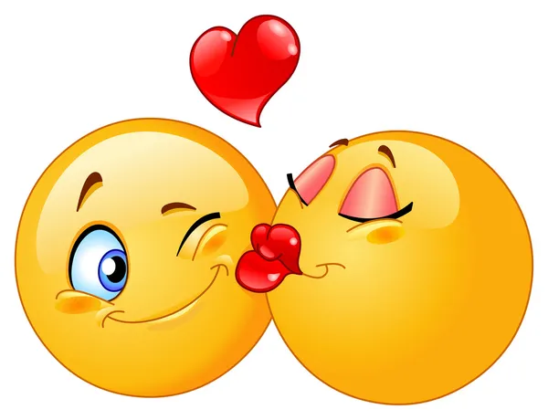 diseño vectorial de un emoticonos besos — Vector stock © yayayoyo ...