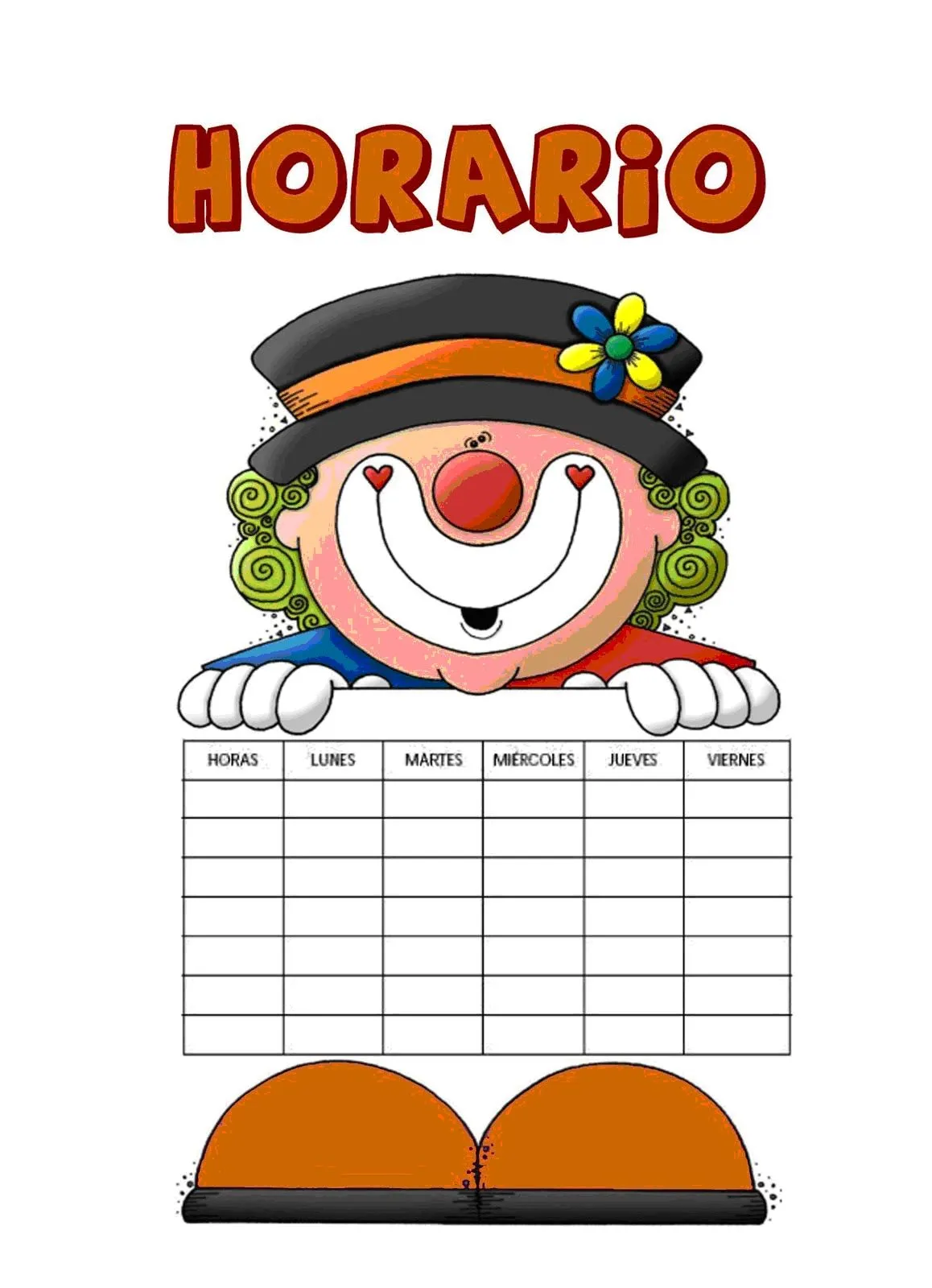 Diseños de cartales de horario de clases - Imagui