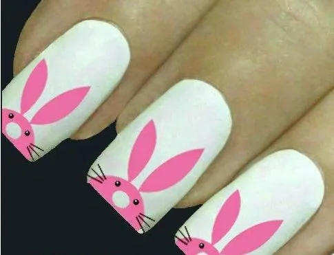 Diseños de conejitos para uñas - Belleza y Peinados