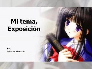 Diseños CristianAbelardo: Plantilla Anime ¿? para diapositivas.