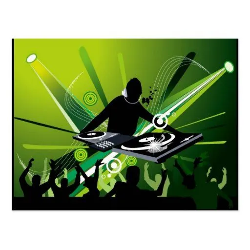 dj-3 tarjetas postales de Zazzle.