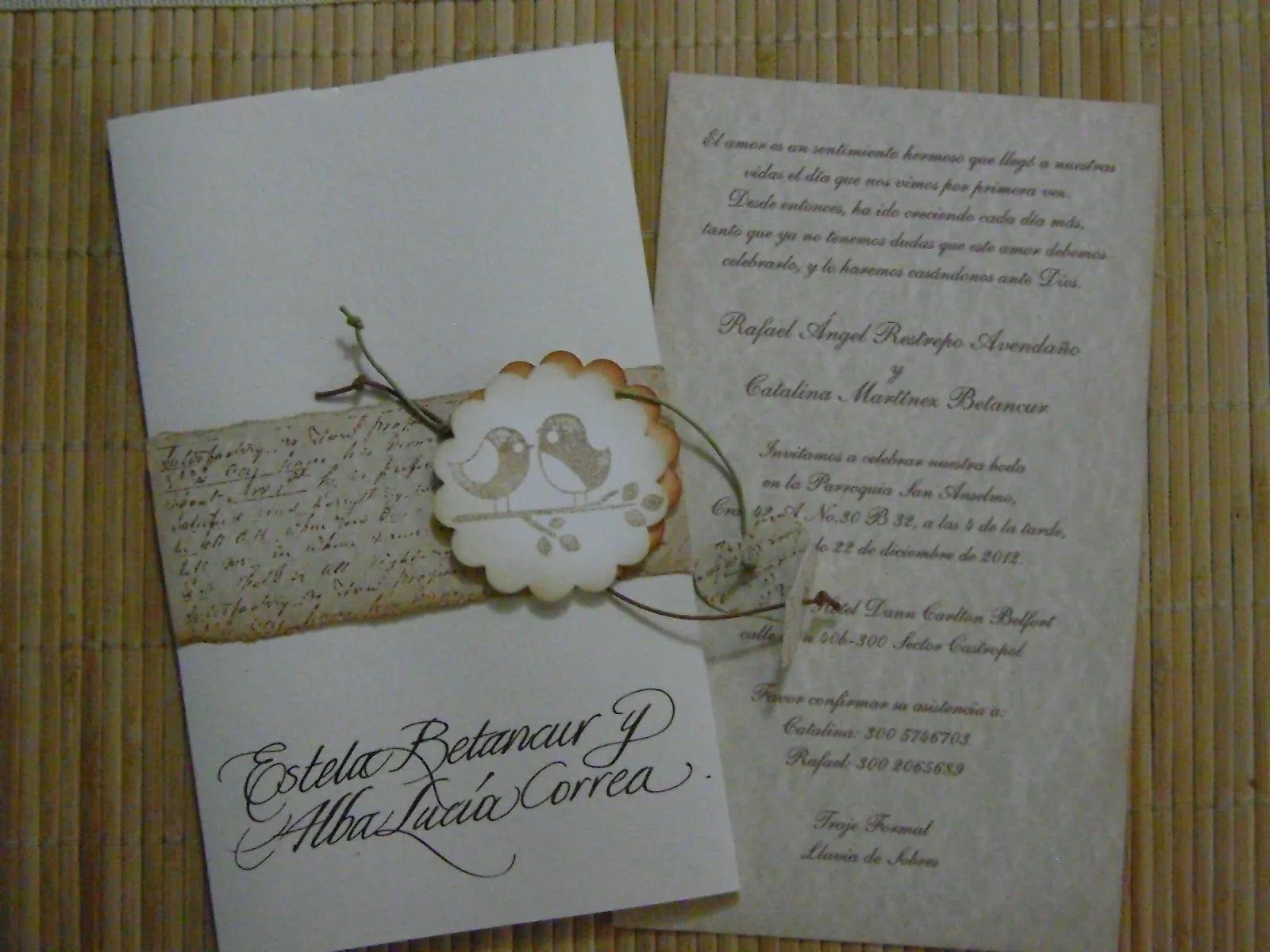 Diseños Marta Correa: Diseños personalizados de Tarjetas de Bodas ...