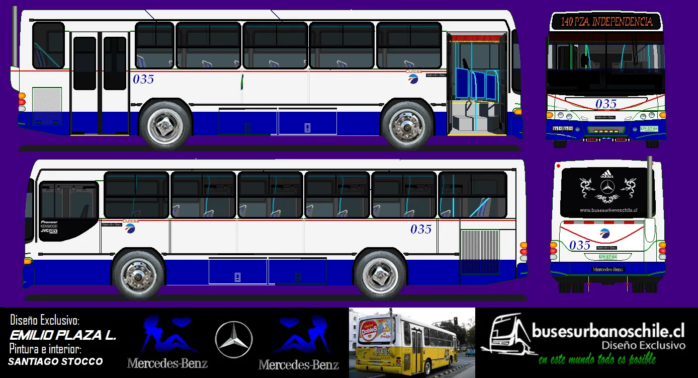 Diseños de omnibus en formato png - Marcopolo