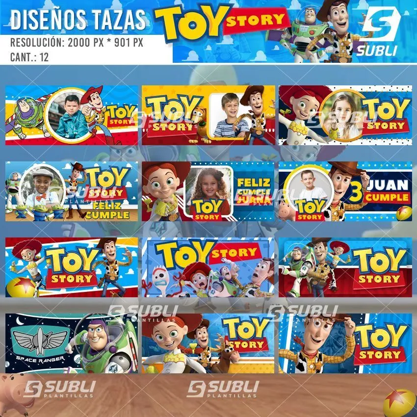 ▷ Diseños Plantillas para Sublimar Tazas de Toy Story | SubliPlantillas | Toy  story, Tazas, Diseños para tazas