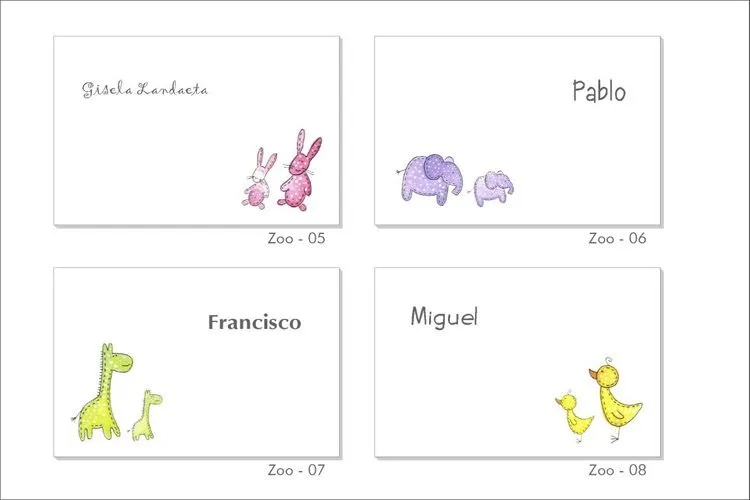 Tarjetas de presentacion gratis para imprimir infantiles - Imagui