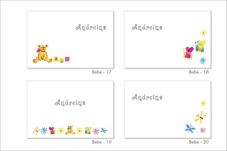 Diseños para tarjetas de presentacion de niños - Imagui