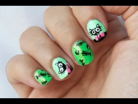 kids-net al3ab يقدم الجديد : gato diseño nailart حصريا على موقع ...