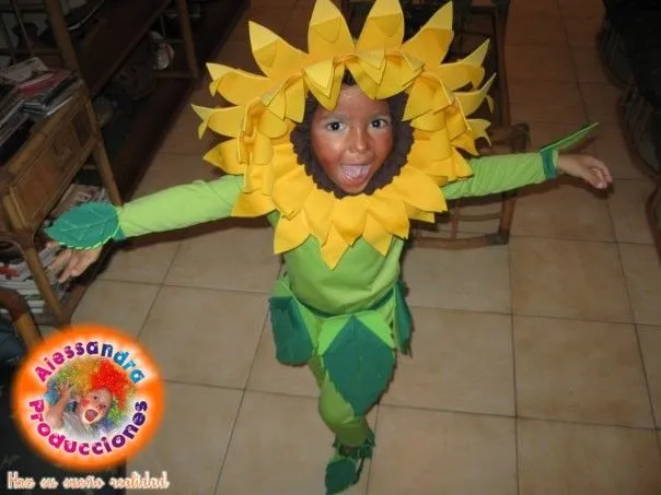 Disfraz de la flor girasol - Imagui