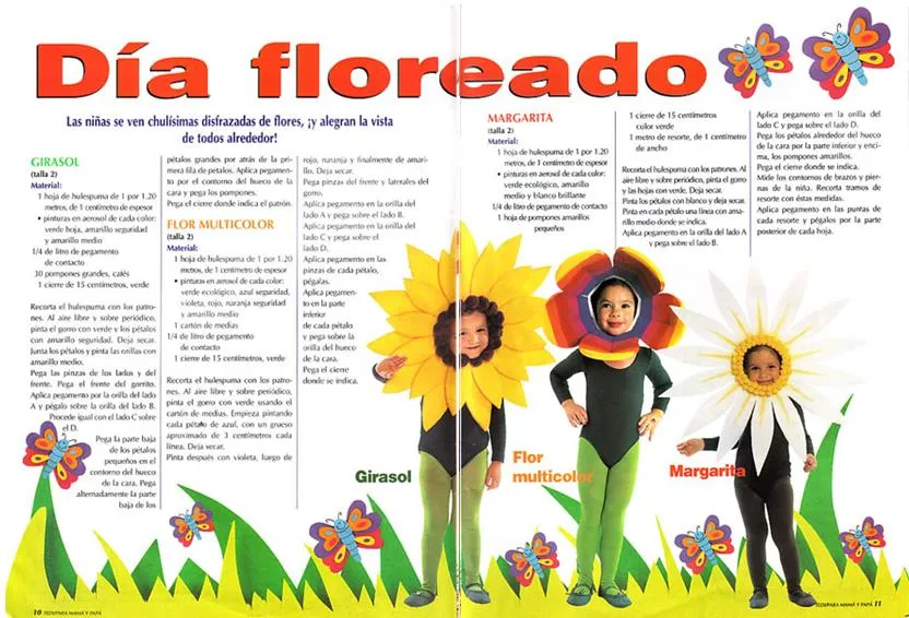 Como hacer un disfraz de flores - Imagui