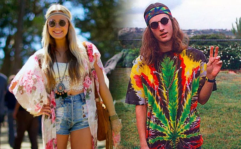 Disfraces hippies para hombre, mujer y niños | PARAHIPPIES