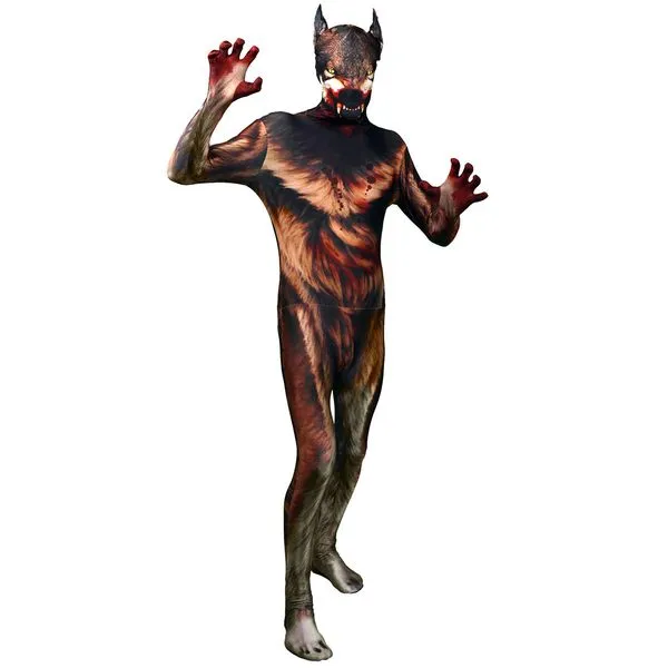 Disfraz de hombre lobo Morphsuit: comprar online en Funidelia.