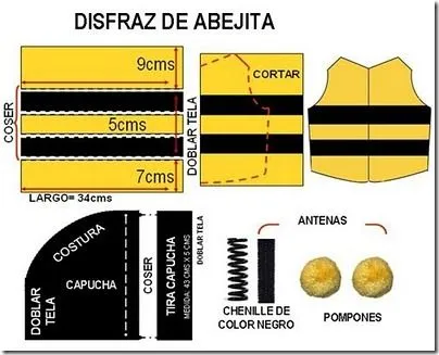 Disfraces de abeja para niña casero - Imagui