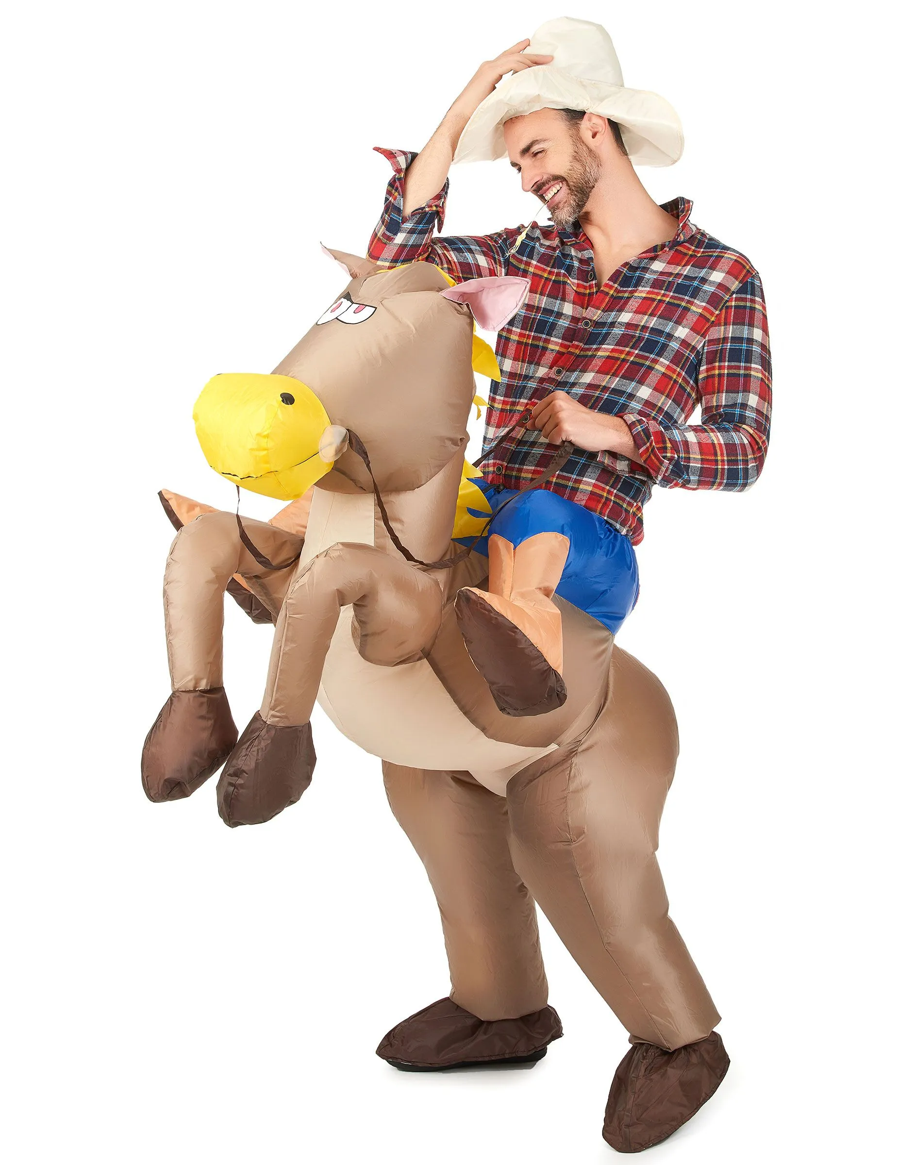 Disfraz de caballo inflable para adulto