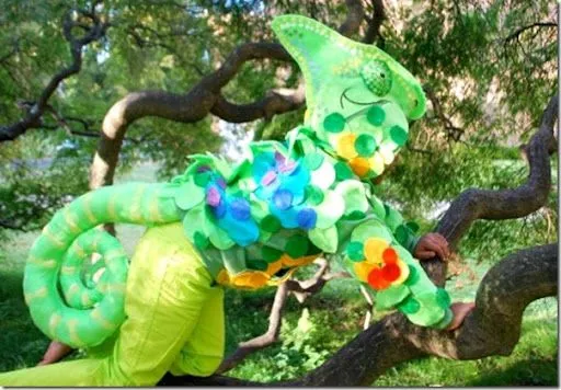 hacer disfraz de camaleón para niño sin coser disfraces caseros ...