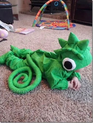 hacer disfraz de camaleón para niño sin coser disfraces caseros ...