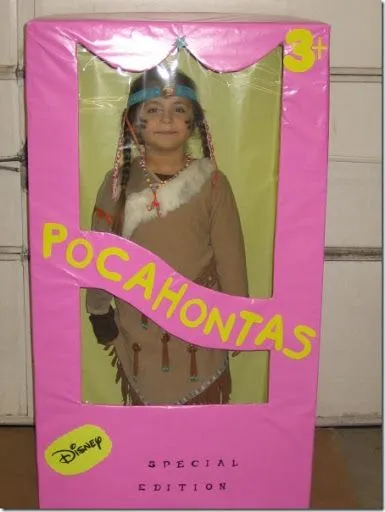 Disfraz casero de Barbie Pocahontas - Nos disfrazamos