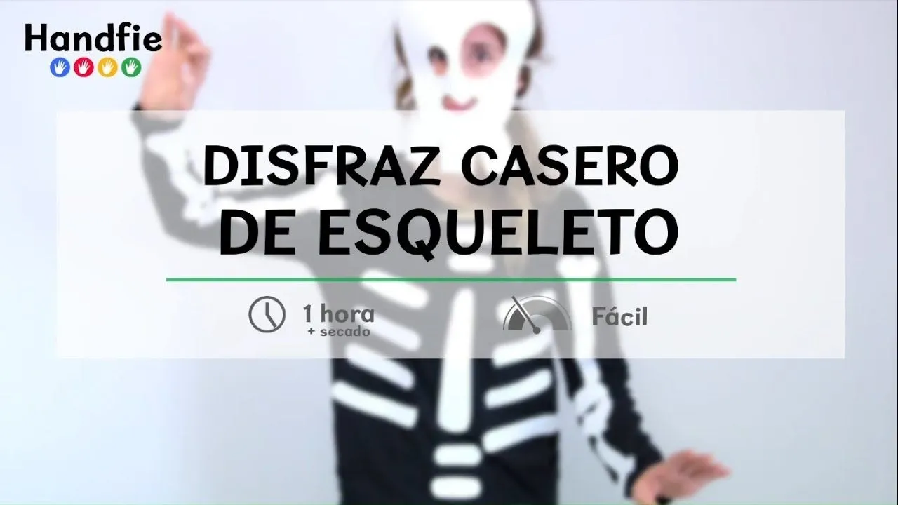 Disfraz casero de esqueleto para Halloween - YouTube