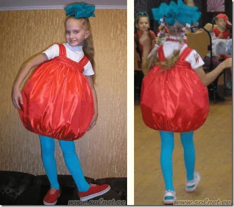 Disfraz casero de tomate - Nos disfrazamos