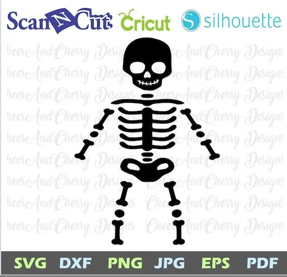 Disfraz de esqueleto svg archivo Halloween esqueleto SVG para - Etsy México