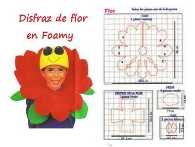 Como hacer un disfraz de flor en foami - Imagui