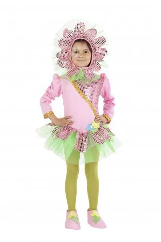 Disfraz de Flor Primavera infantil 5 a 7 años, talla 2 D6102FL 28,