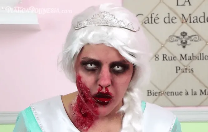 Cómo hacer el disfraz de frozen para Halloween | Maquillaje