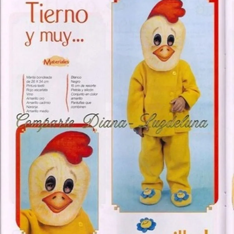 Cómo hacer un disfraz de Gallo para niño - Colorear dibujos infantiles