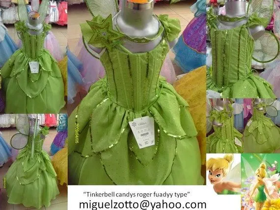 Disfraz Hada Campanita Campanilla vestido por miguelzottoyahoocom