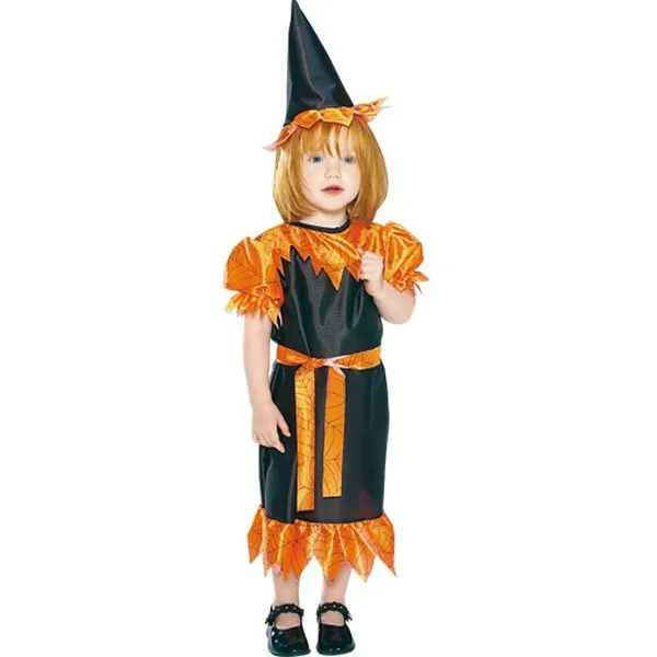 Disfraz Halloween Niña Negro Y Naranja (talla 1-2 Años) - TodoPapás