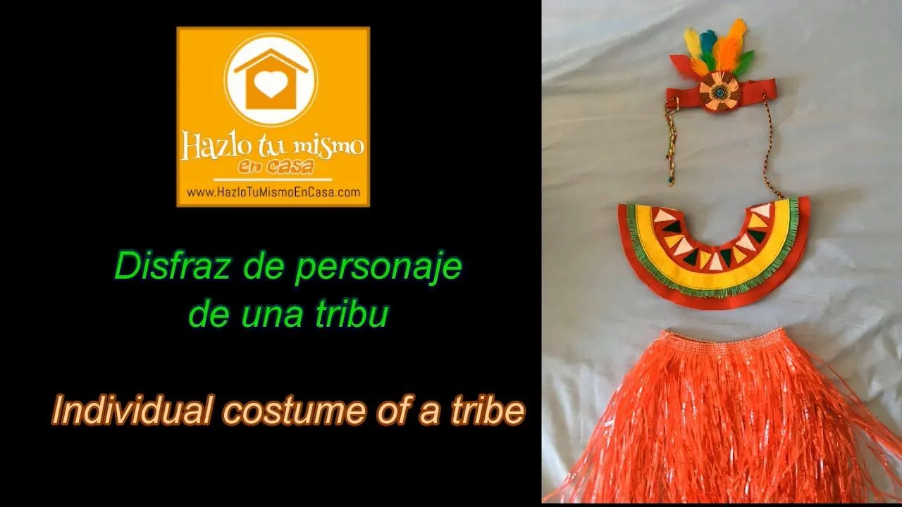 Como realizar un disfraz de indio de una tribu - YouTube