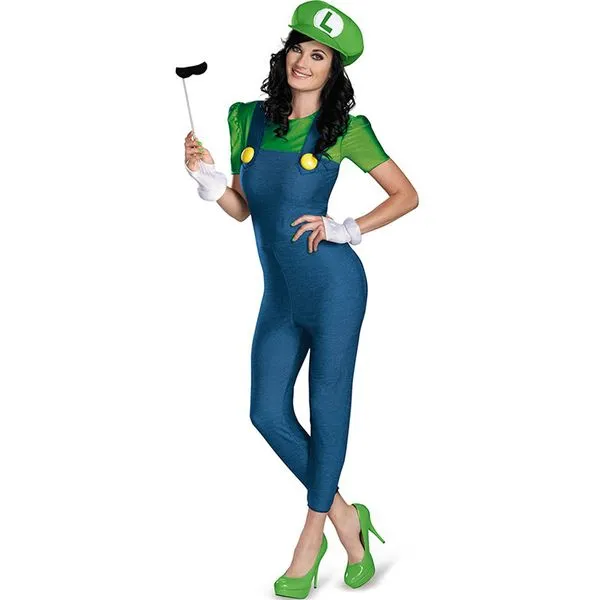 Disfraz de Luigi para mujer Super Mario Bros | FunideliaES - Ropa ...