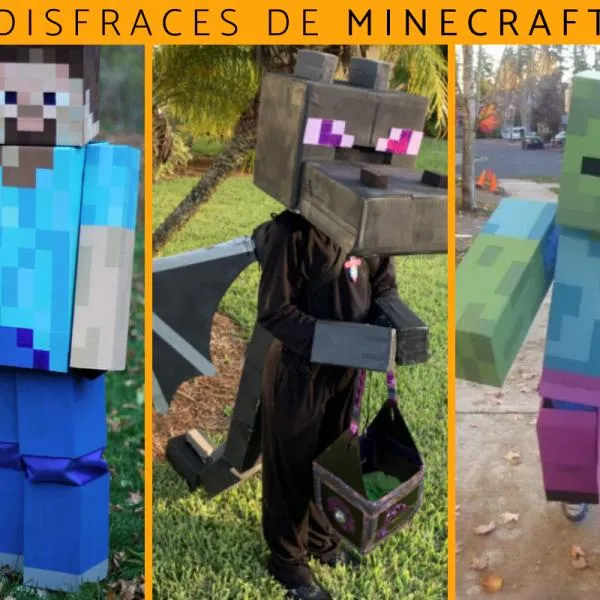 Cómo hacer un DISFRAZ de MINECRAFT CASERO - ¡5 ideas!